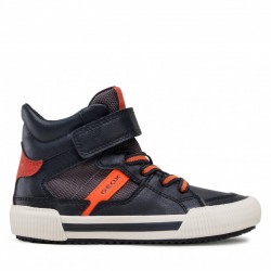 GEOX ΑΓΟΡΙ SNEAKER  J162CB 0MEFU C0038  ΜΑΥΡΟ ΠΟΡΤΟΚΑΛΙ